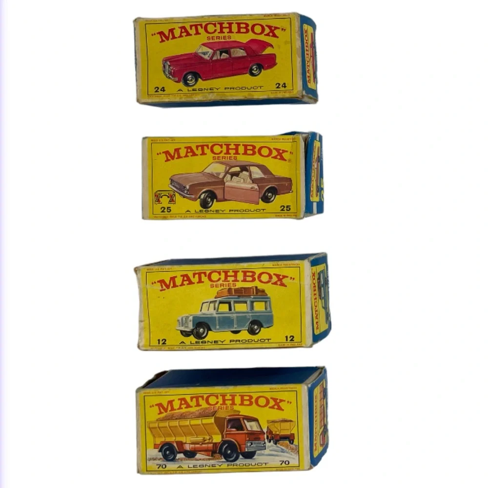 Vintage Die Cast Matchbox Cars 1960’s Original Box Lesney Cars Lot Bundle